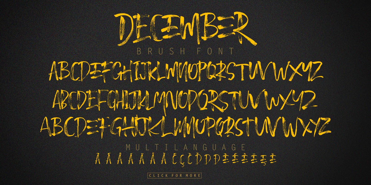 December Brush Swash Font preview